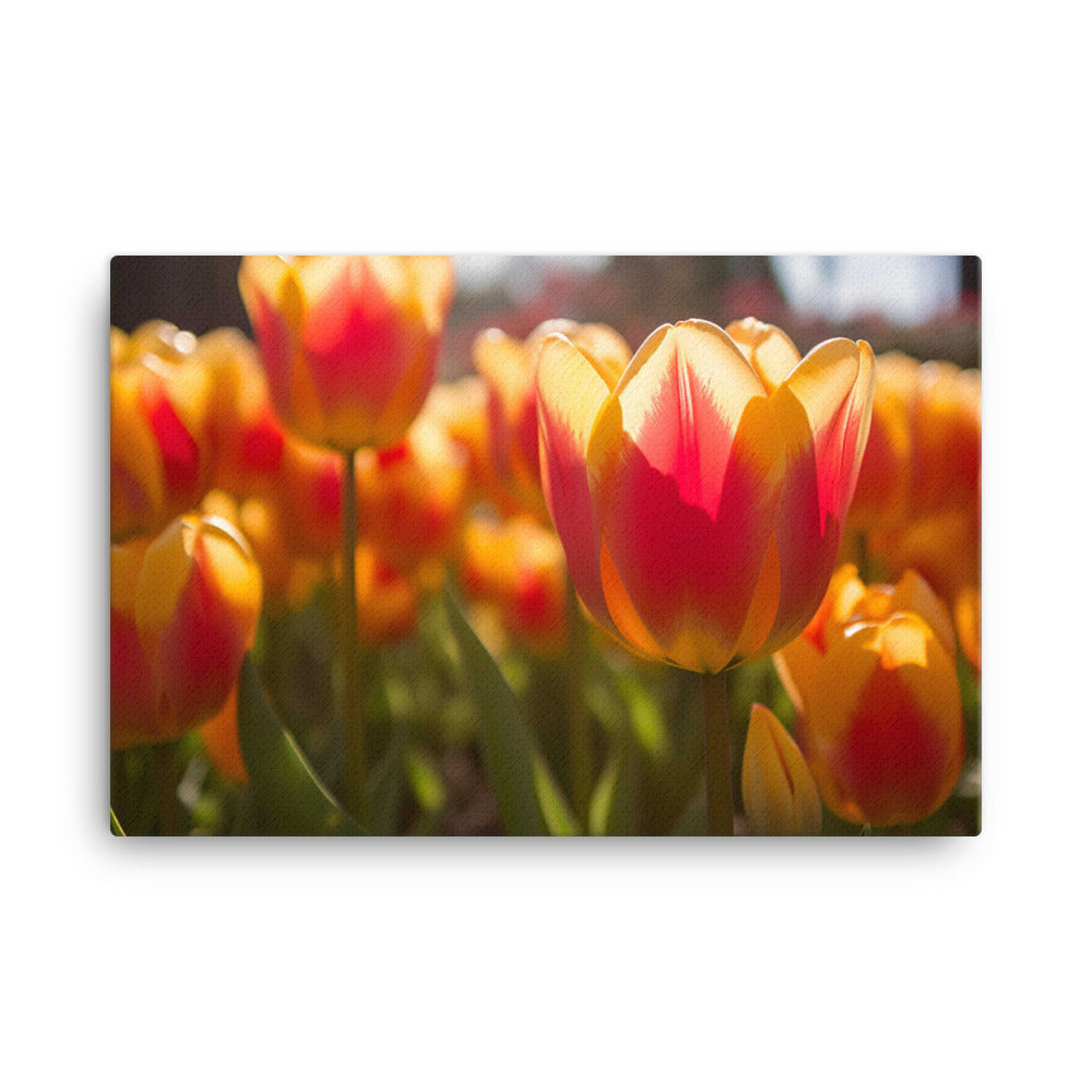 The Majestic Tulips in Natural Light canvas - Posterfy.AI