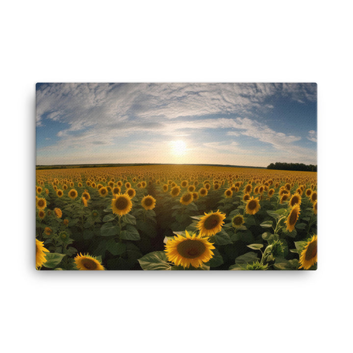 Sunflower Fields Forever canvas - Posterfy.AI