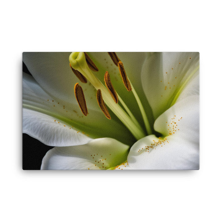 White Lily Close-Up canvas - Posterfy.AI