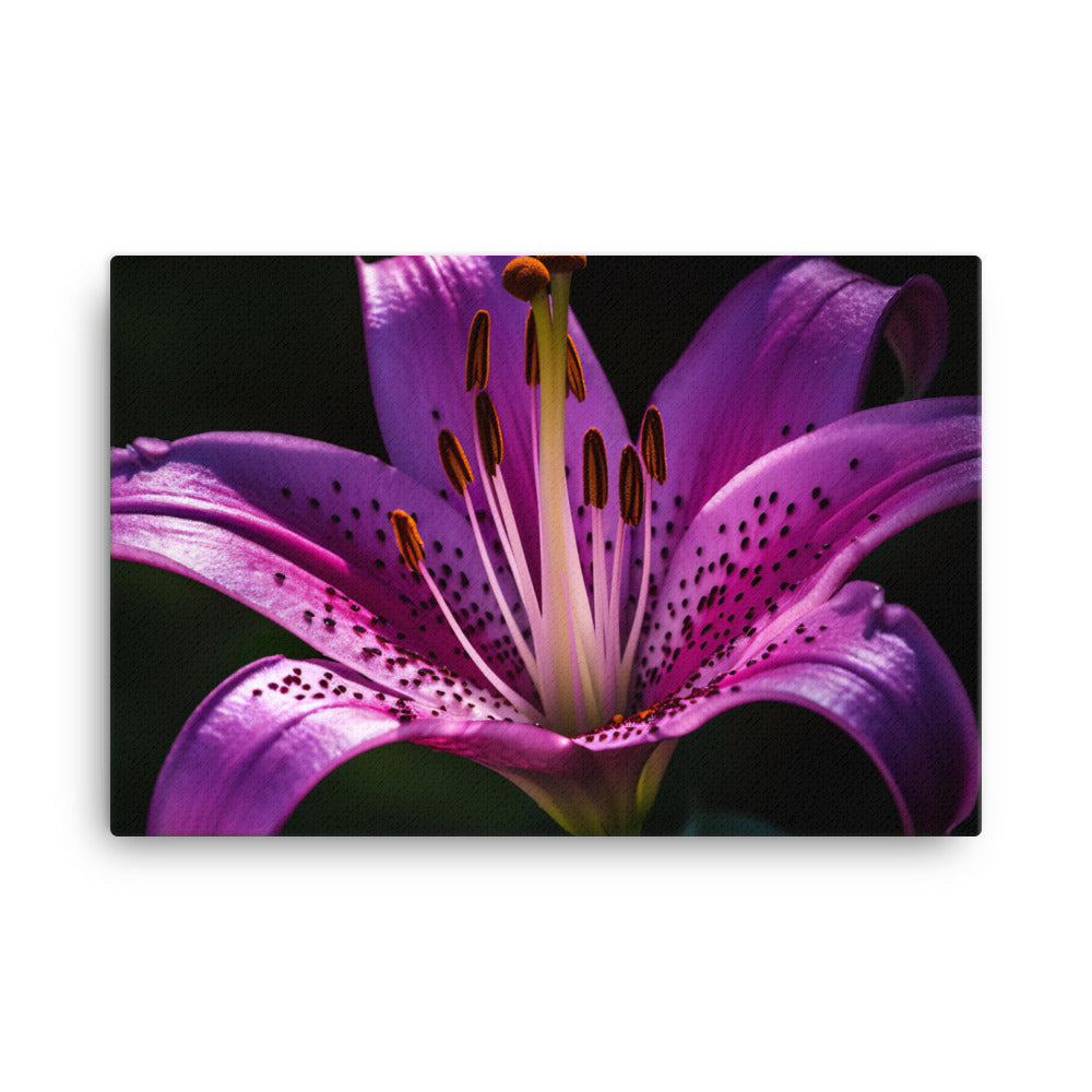 Purple Lily at Dawn canvas - Posterfy.AI