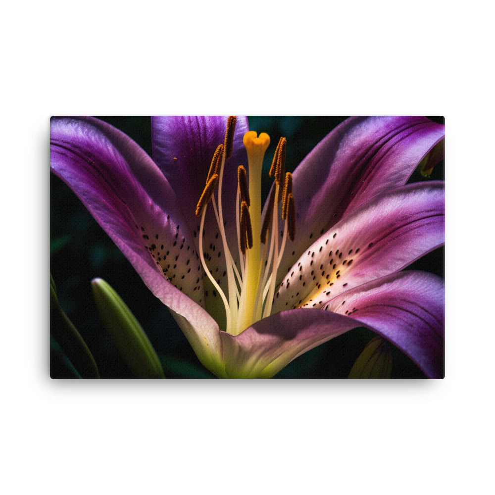 Purple Lily at Dawn canvas - Posterfy.AI