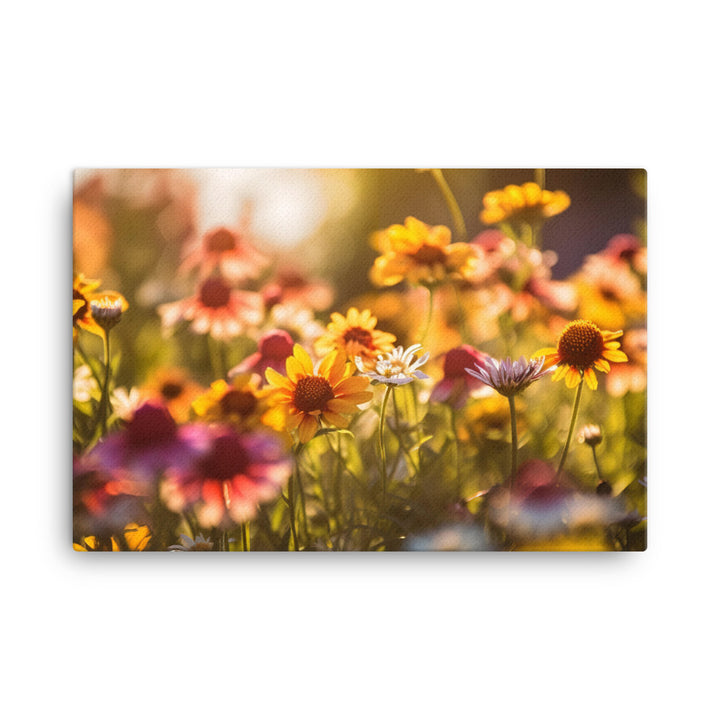 Sun Kissed Blooms canvas - Posterfy.AI