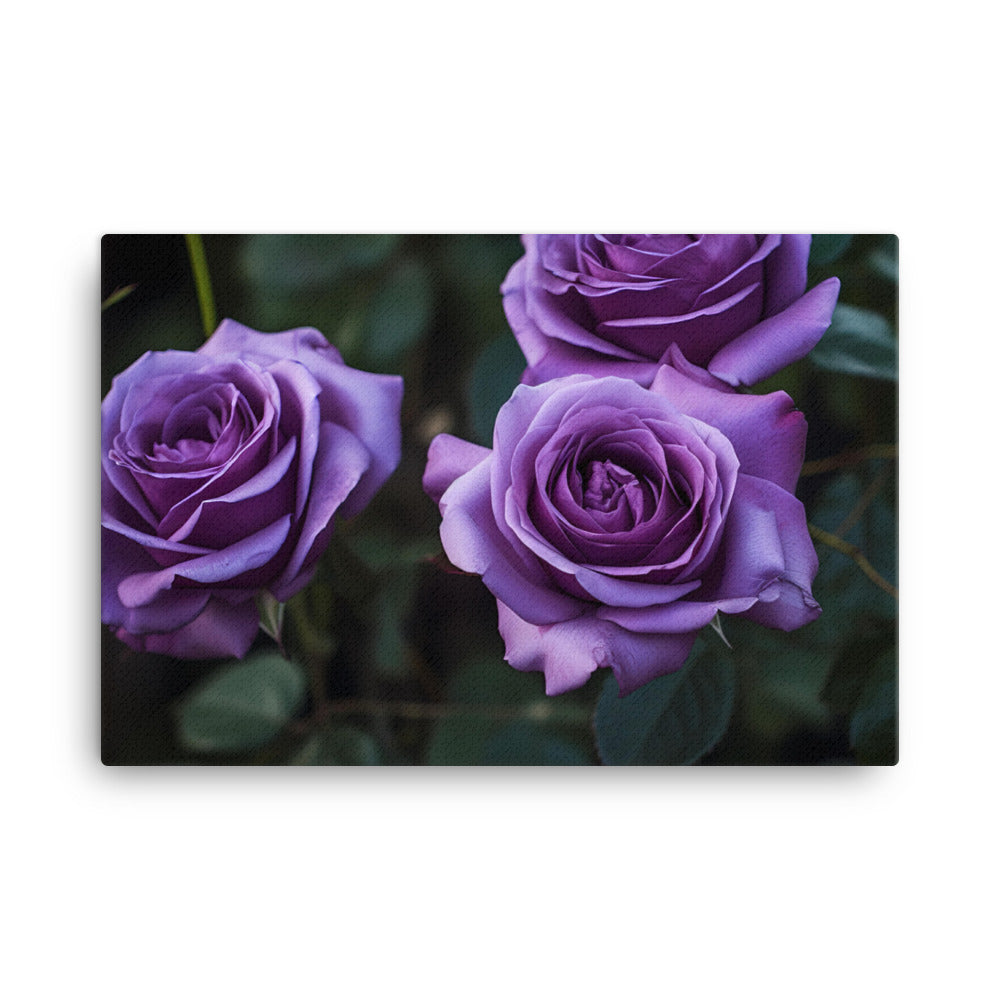 Regal Purple Roses canvas - Posterfy.AI