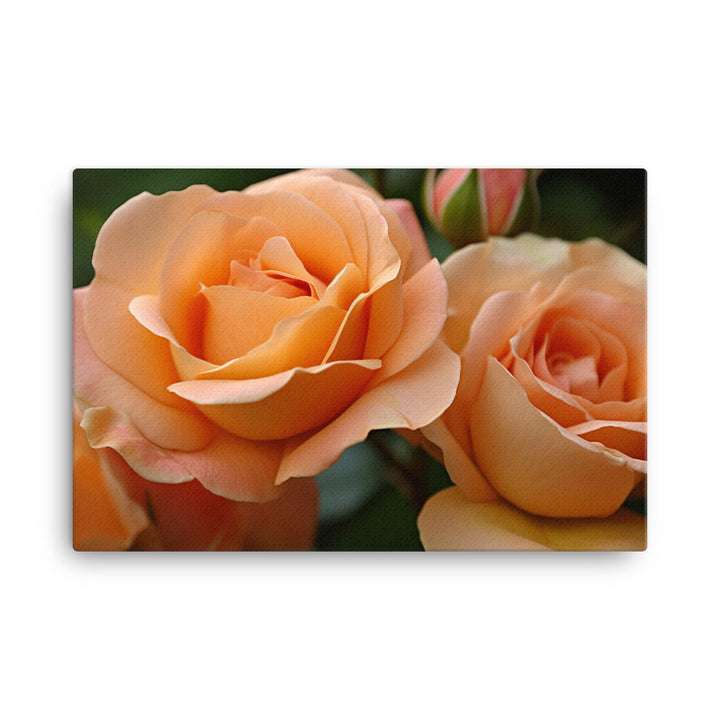 Lively Orange Roses canvas - Posterfy.AI