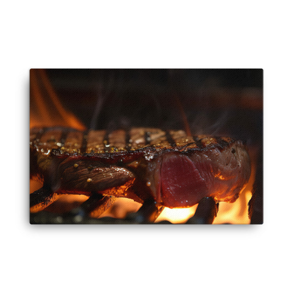 Sizzling Grill canvas - Posterfy.AI