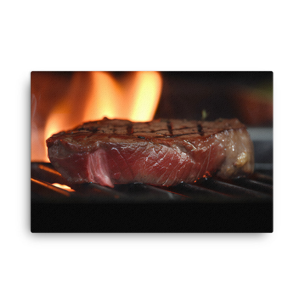 Sizzling Grill canvas - Posterfy.AI