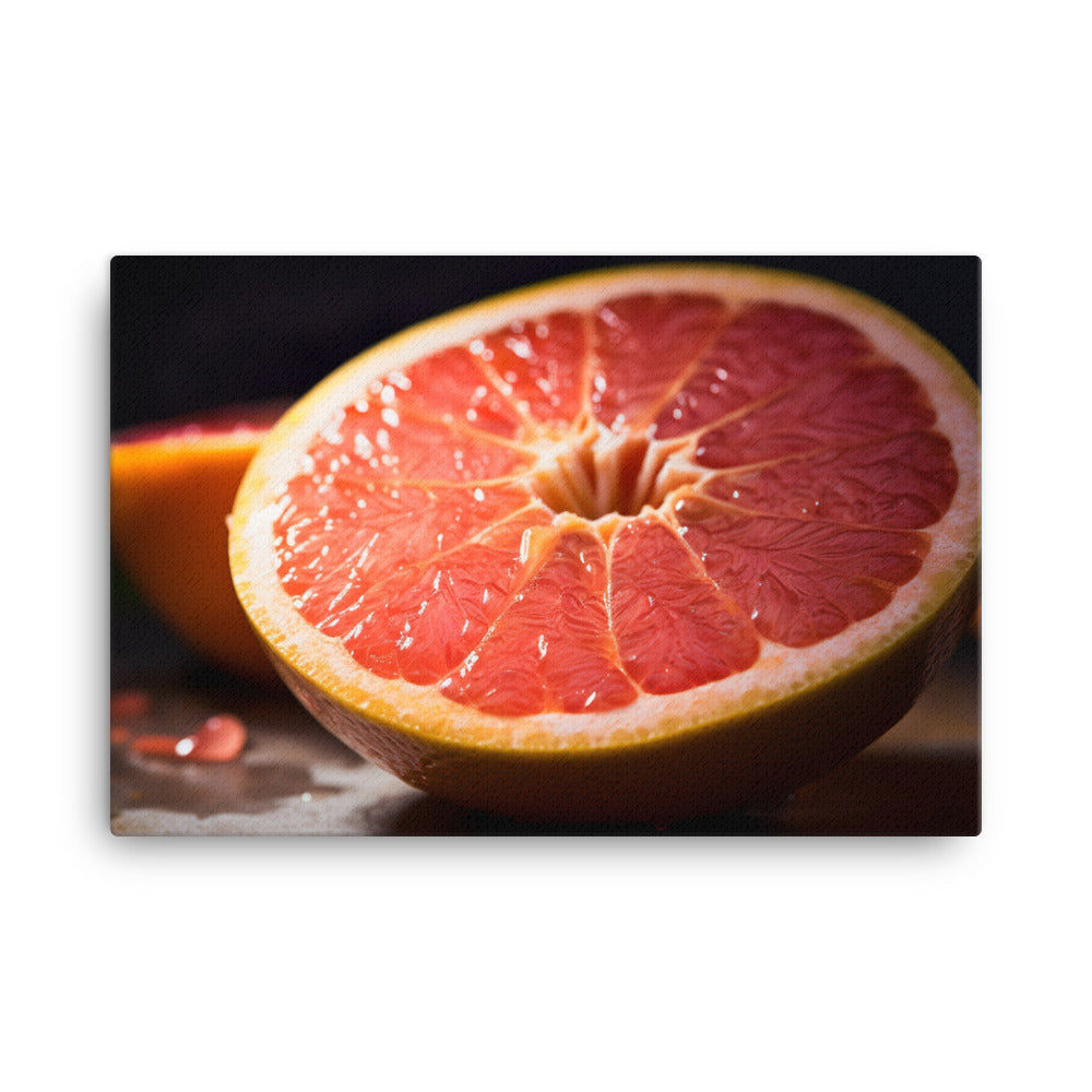 Pink Citrus Sunrise canvas - Posterfy.AI