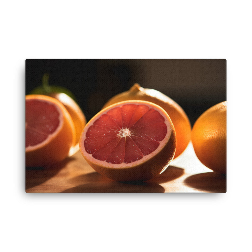 Pink Citrus Sunrise canvas - Posterfy.AI