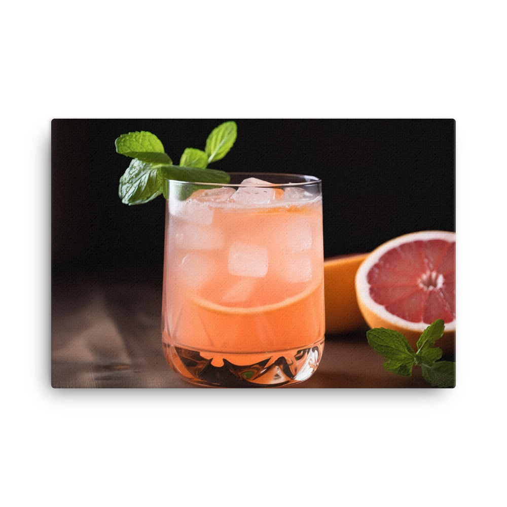 Grapefruit Mocktail canvas - Posterfy.AI