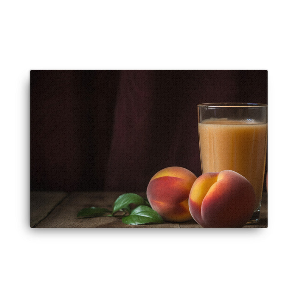 Peach Smoothie canvas - Posterfy.AI