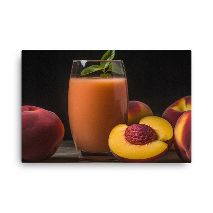 Peach Smoothie canvas - Posterfy.AI