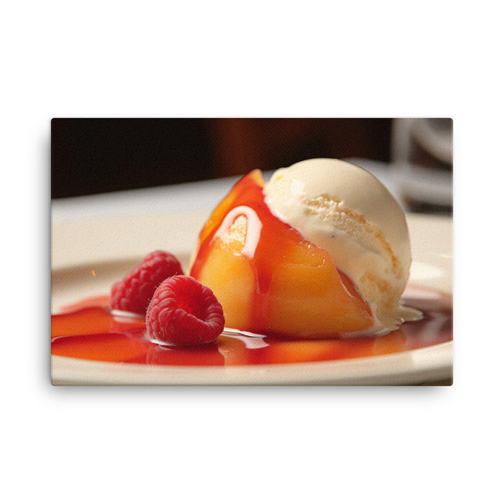 Peach Melba canvas - Posterfy.AI