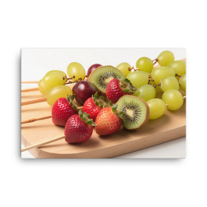 Kiwi Fruit Skewers canvas - Posterfy.AI