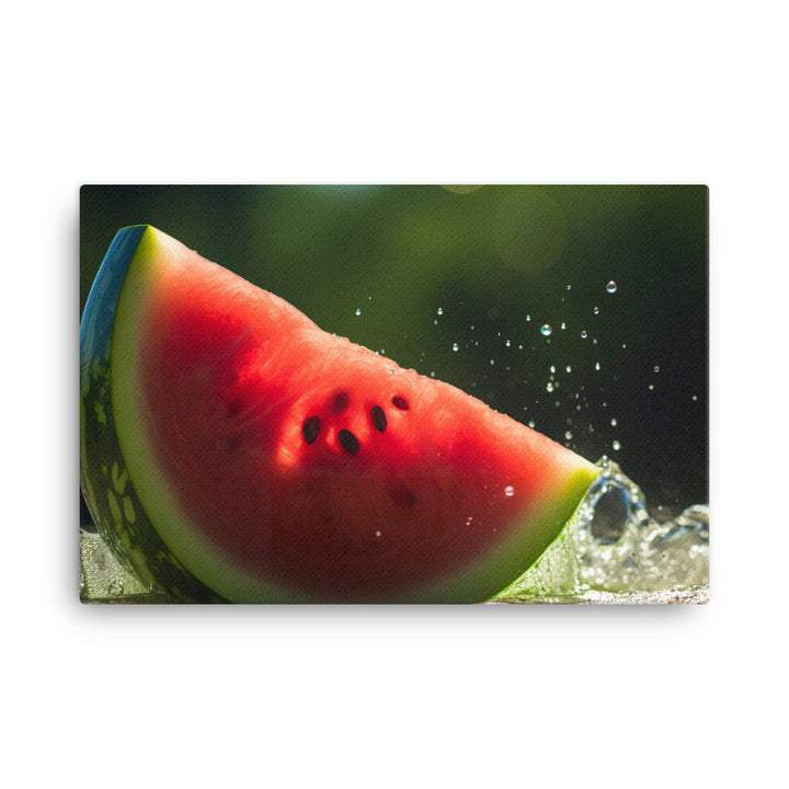 Juicy Watermelon Delight canvas - Posterfy.AI