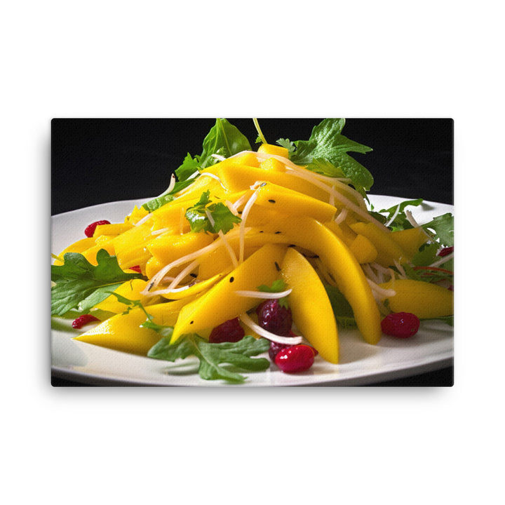 Mango Salad Sensation canvas - Posterfy.AI