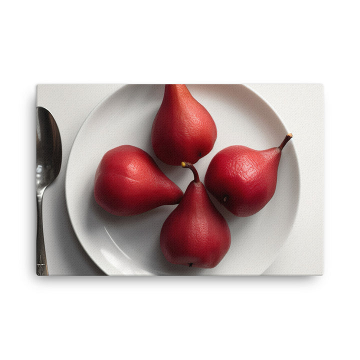 Red Anjou Pears canvas - Posterfy.AI