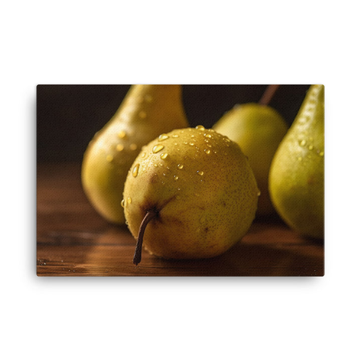 Golden Delicious Pears canvas - Posterfy.AI