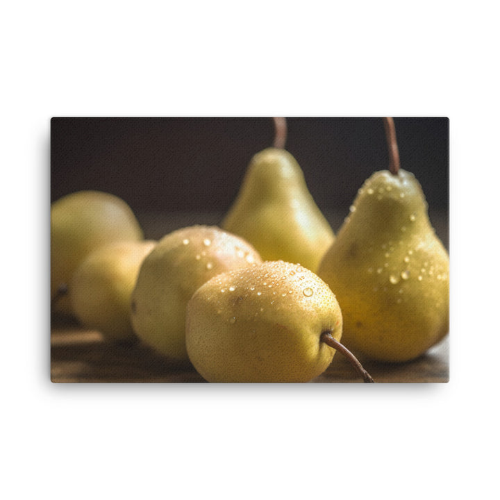 Golden Delicious Pears canvas - Posterfy.AI