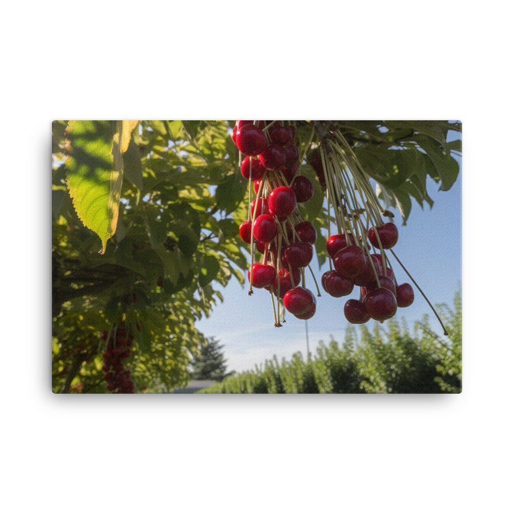 Cherry Picking Season canvas - Posterfy.AI