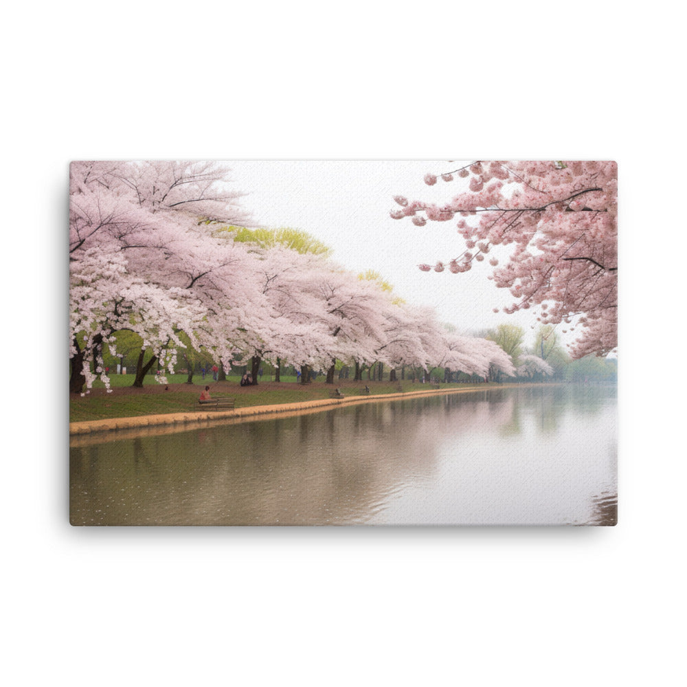 Cherry Blossom Dreams canvas - Posterfy.AI