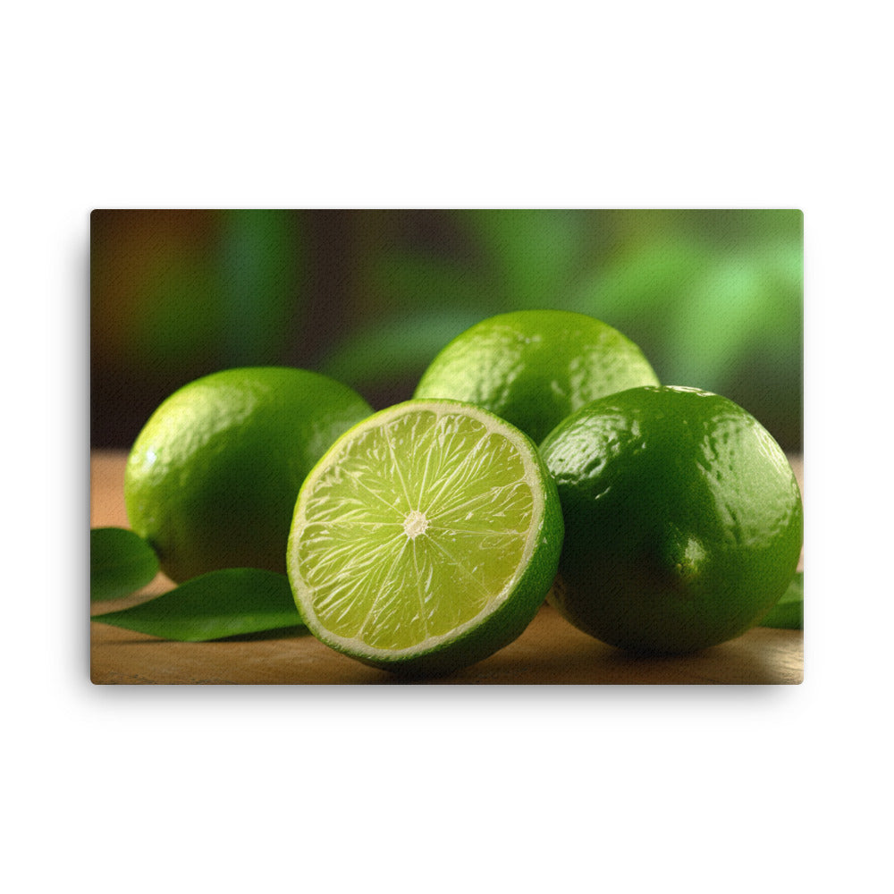 Zesty Limes canvas - Posterfy.AI