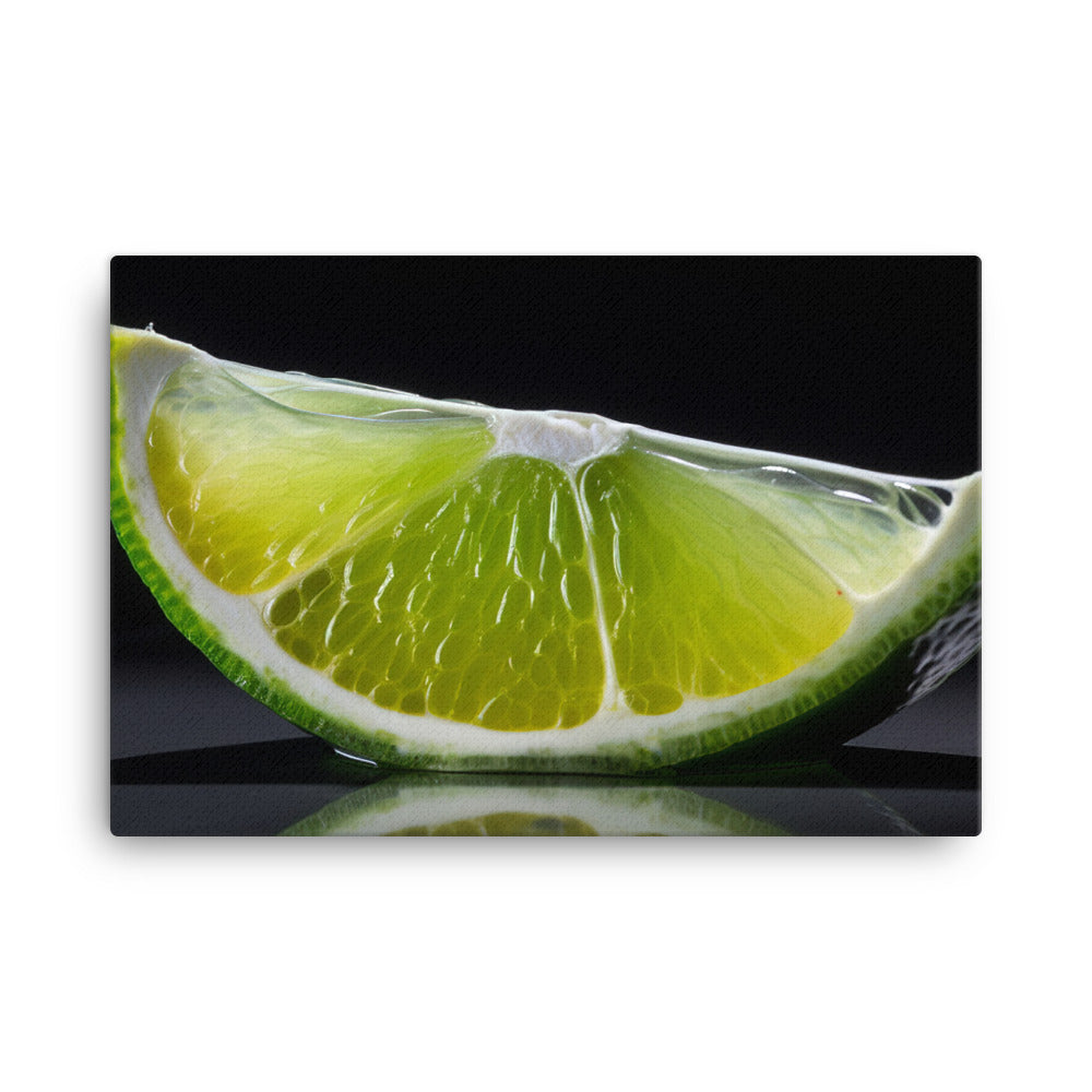 Lime Wedge canvas - Posterfy.AI