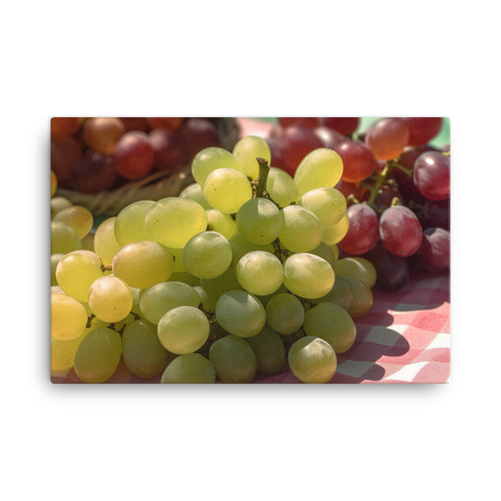 Fresh Grapes canvas - Posterfy.AI