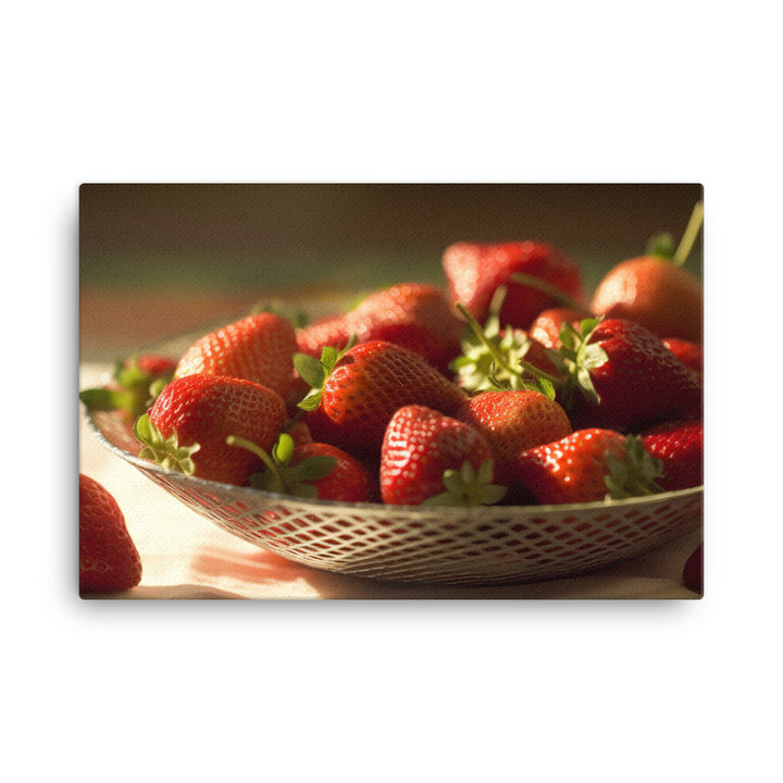 Strawberry canvas - Posterfy.AI