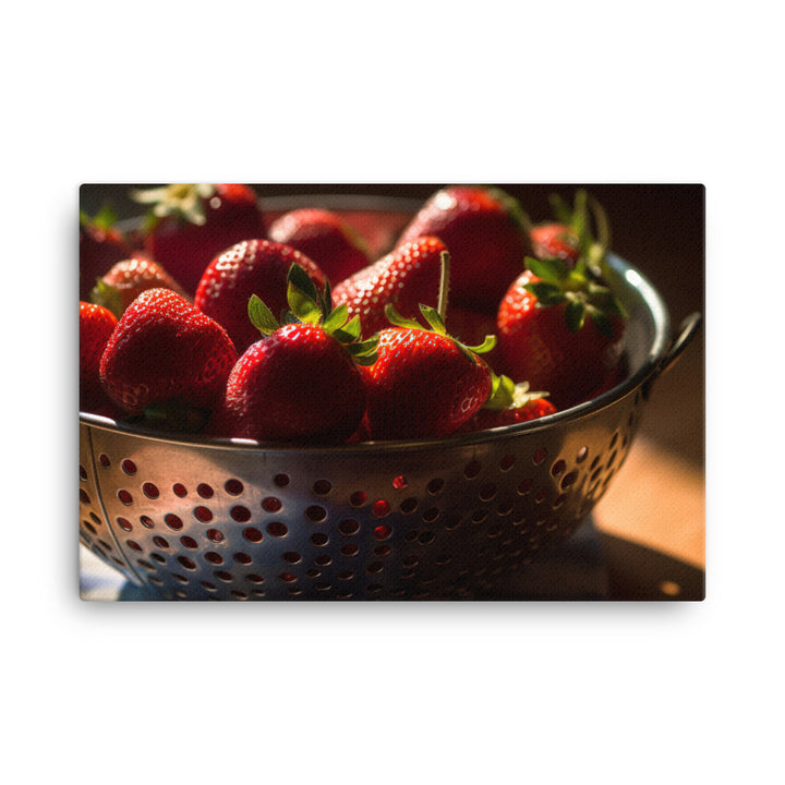 Strawberry canvas - Posterfy.AI