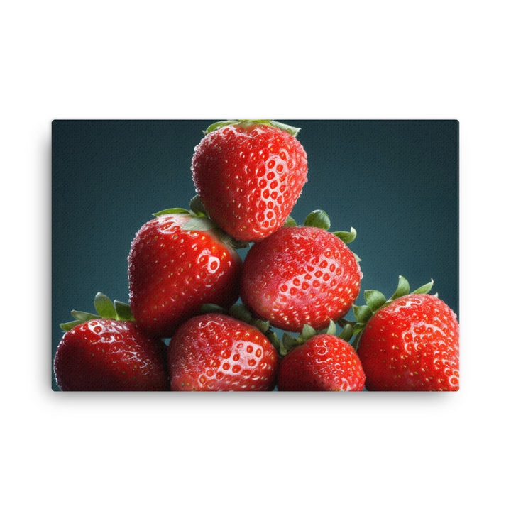 Succulent Strawberry Stack canvas - Posterfy.AI