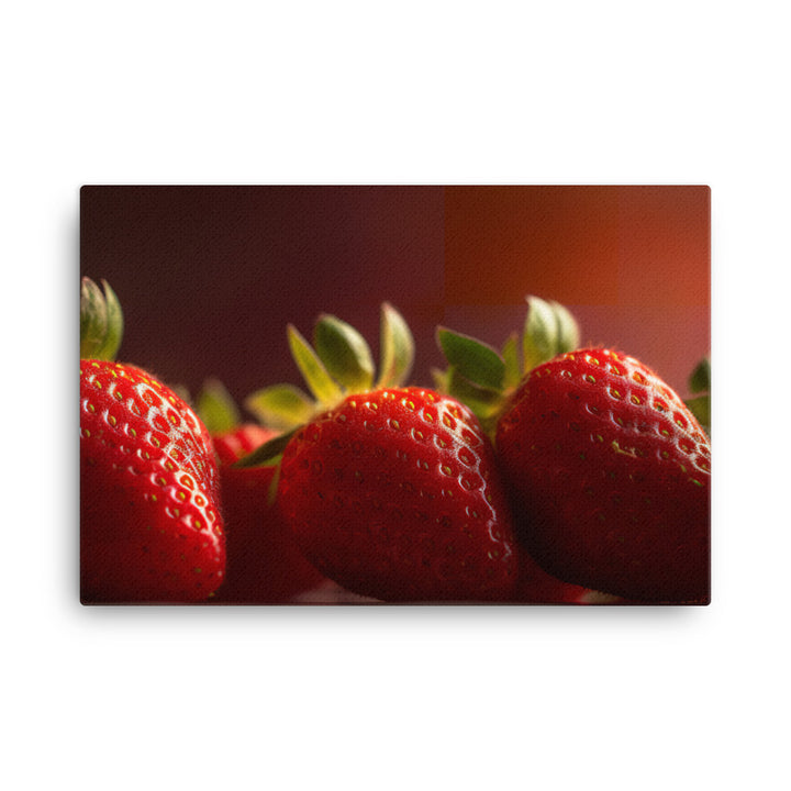 Succulent Strawberry Stack canvas - Posterfy.AI