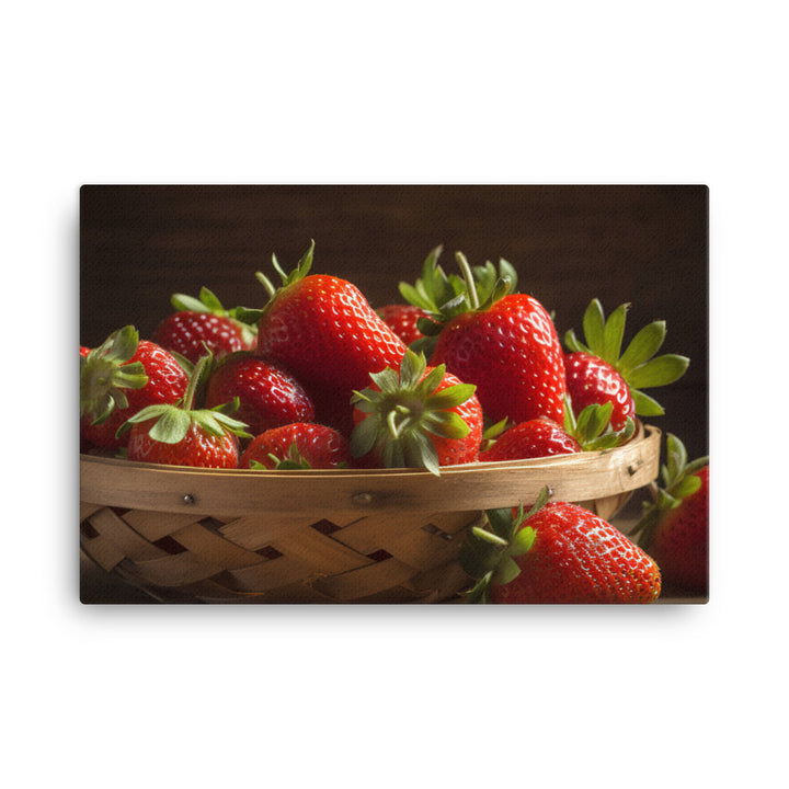 Strawberry canvas - Posterfy.AI