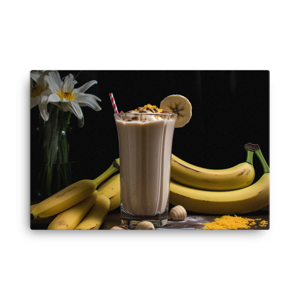 The Perfect Banana Smoothie canvas - Posterfy.AI