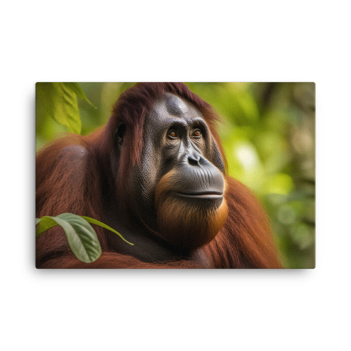 Majestic Orangutan Sitting in the Trees canvas - Posterfy.AI