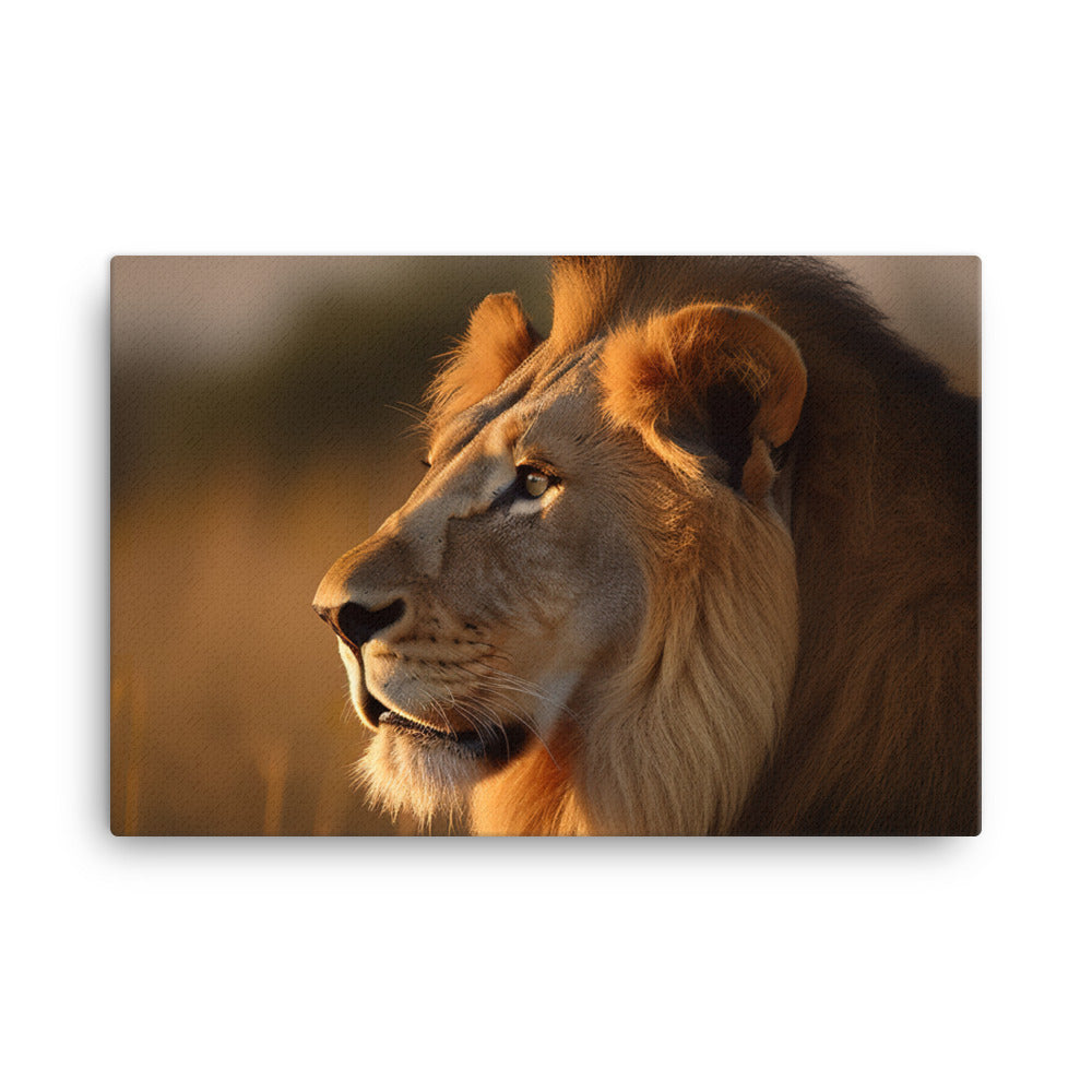 Majestic Lion King canvas - Posterfy.AI