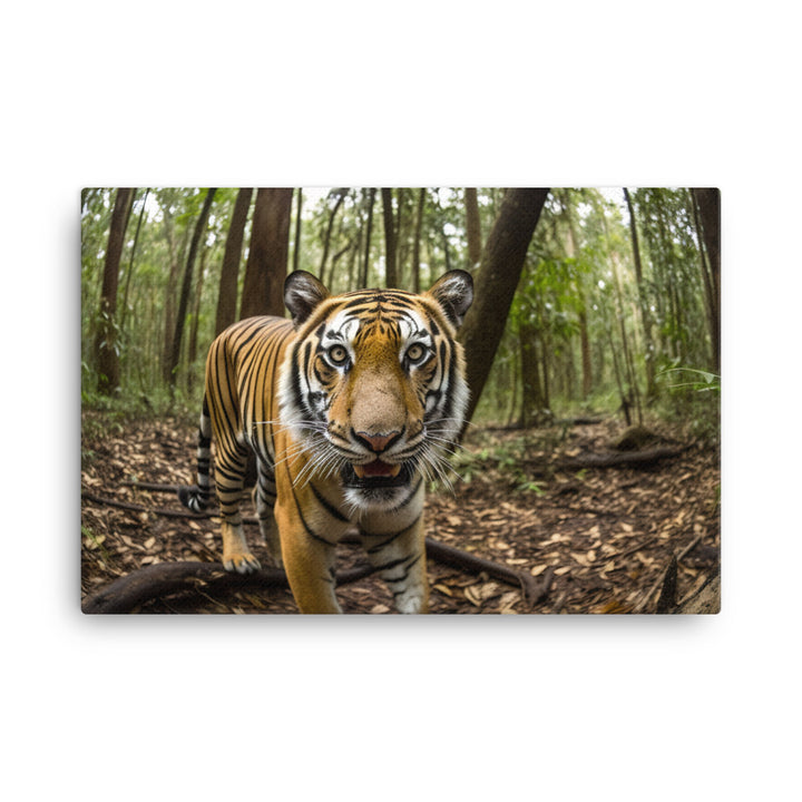 Bengal Tiger Roaming in the Forest canvas - Posterfy.AI