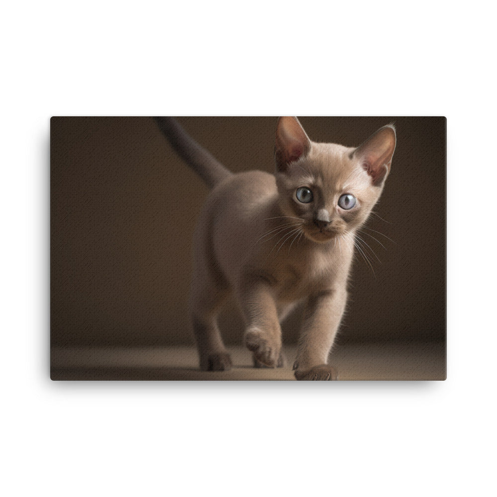 The Playful Burmese Kitten canvas - Posterfy.AI