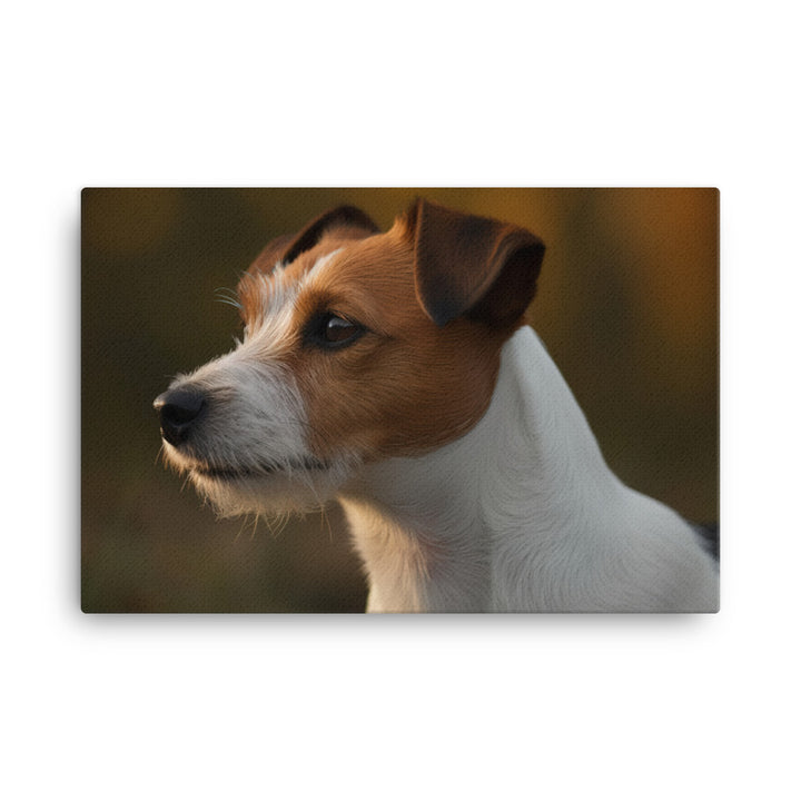 Loyal Jack Russell Terrier canvas - Posterfy.AI