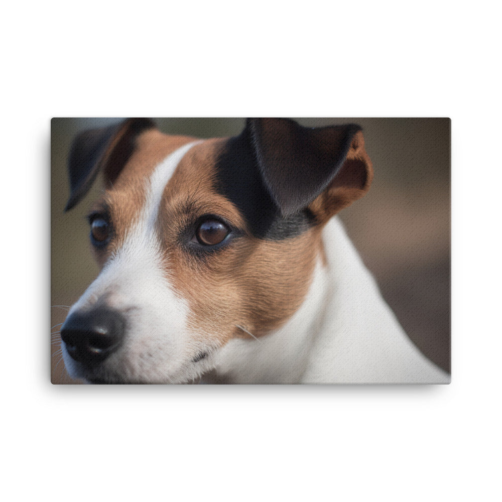 Jack Russell Terriers Inquisitive Stare canvas - Posterfy.AI