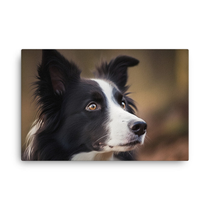 Majestic Border Collie Portrait canvas - Posterfy.AI