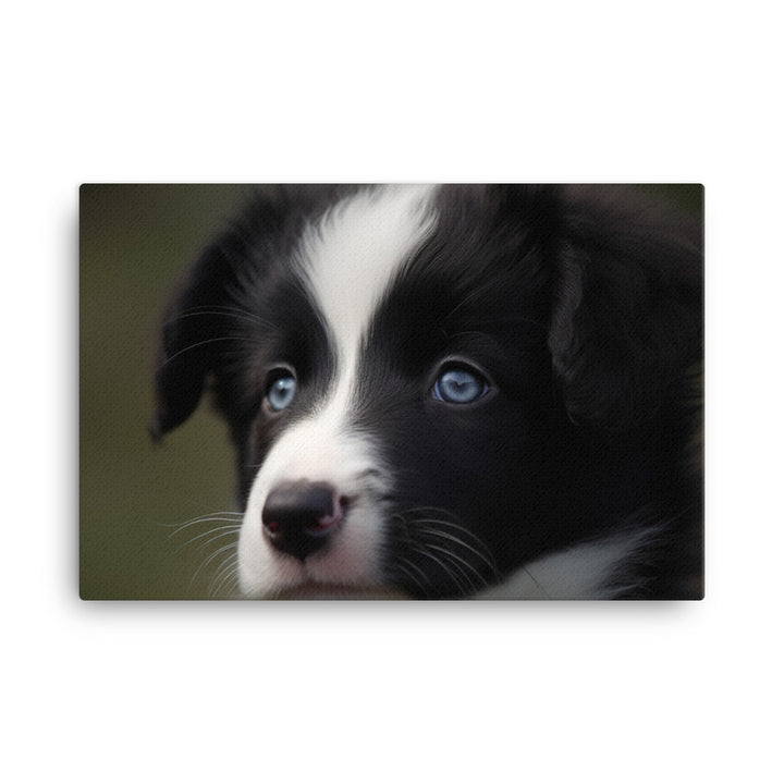 Adorable Border Collie Puppy canvas - Posterfy.AI