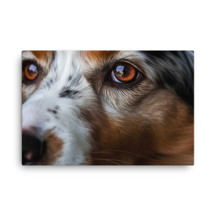 Ruggedly handsome: Australian Shepherd canvas - Posterfy.AI