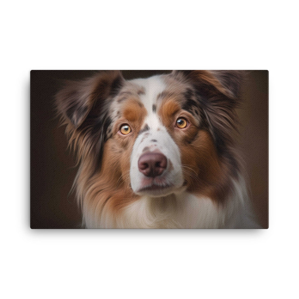 Graceful and loyal: Australian Shepherd canvas - Posterfy.AI