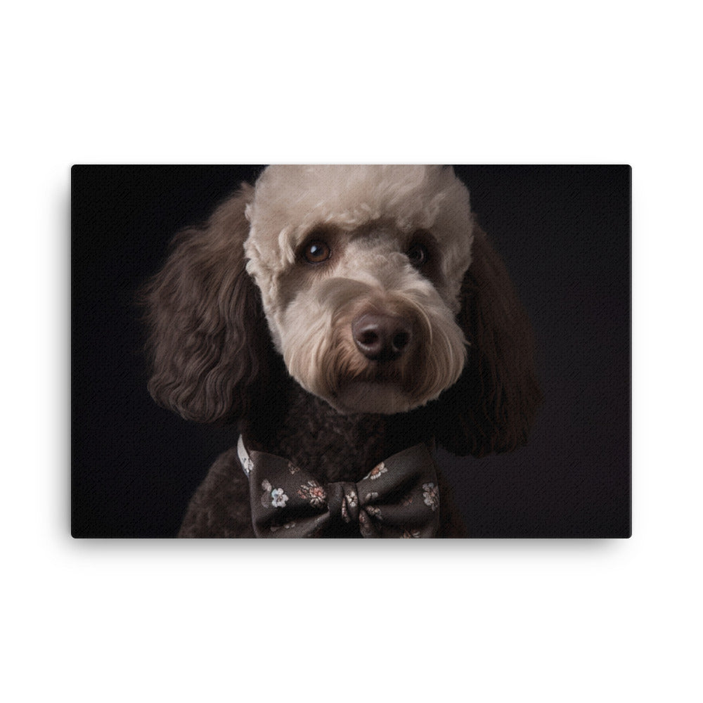 Poodle in a Bowtie canvas - Posterfy.AI