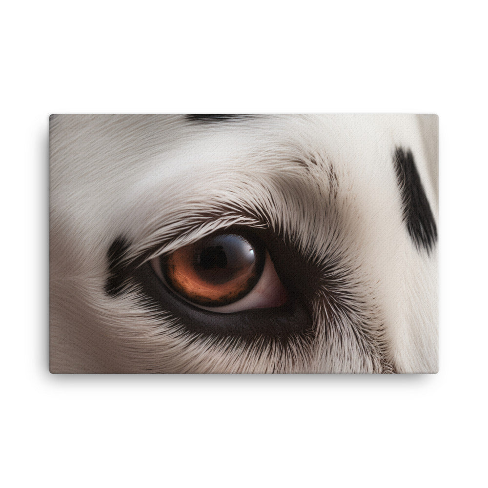 A Close-Up of a Dalmatians spots canvas - Posterfy.AI