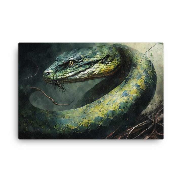 Snake oil painting canvas - Posterfy.AI