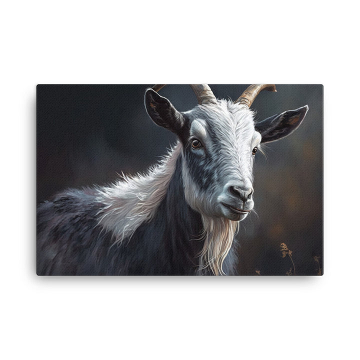 Goat oil painting canvas - Posterfy.AI