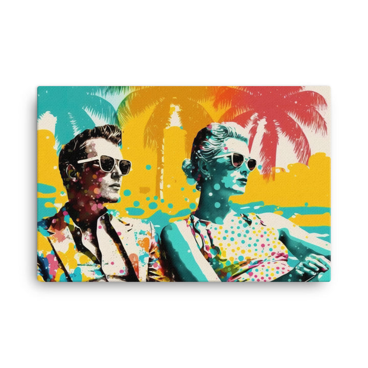Summer couple canvas - Posterfy.AI