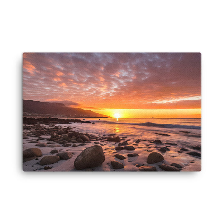 Sunrise Over Cape Towns Beaches canvas - Posterfy.AI