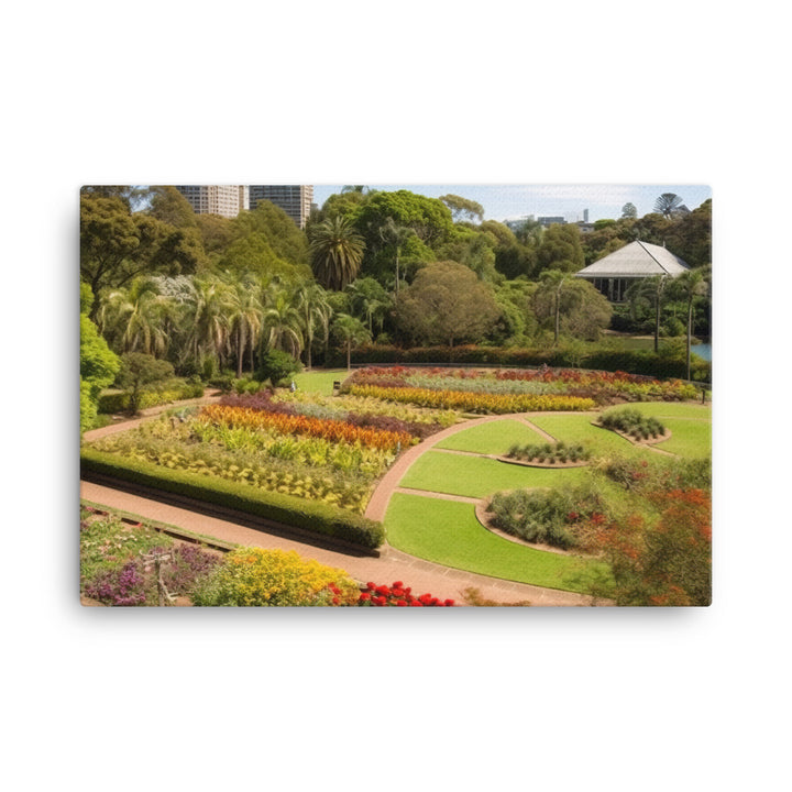 Royal Botanic Garden canvas - Posterfy.AI